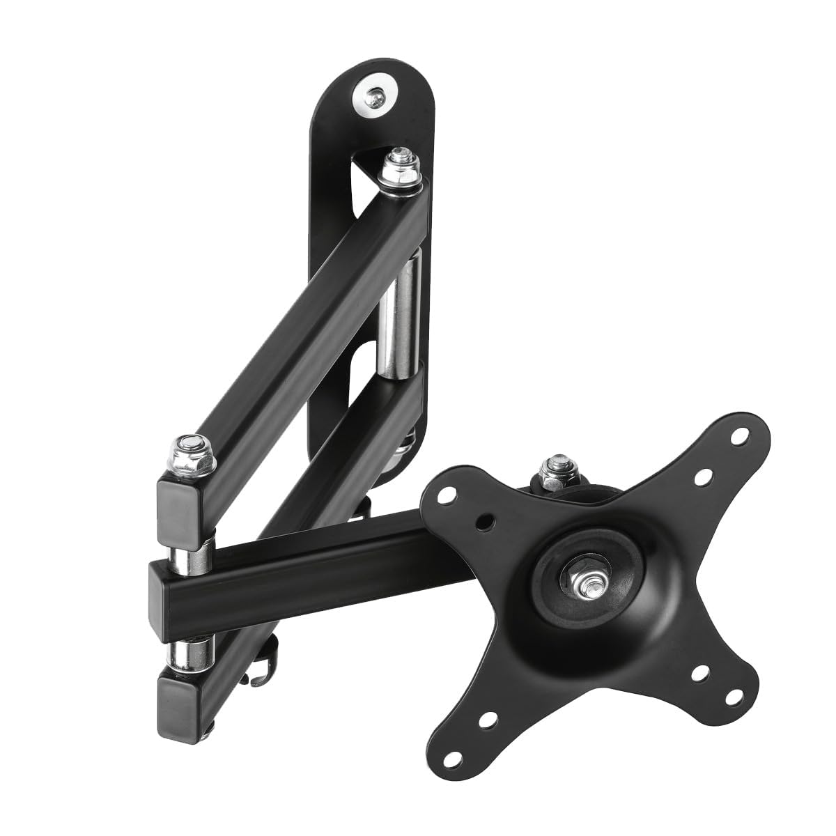 suptek Support TV Mural pour Moniteur et Télévision Plat/Incurvé de 15-32 Pouces, Rotation à 360° Inclinaison 20°, VESA 75x75 / 100x100mm jusqu'à 13 kg, Support Mural TV, Noir, MA2720