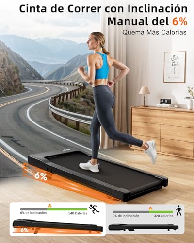 Miniatura 2 de Copant Raceable Cinta De Andar Adecuado Para Dispositivo Portatil Alta Tecnología, Cursos Ejercicios Y Multijugador Carrera, Walking Pad Max 159kg Cinta De Correr Escritorio Con App Control