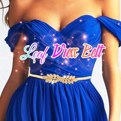 COSYDAYS Gold Belt Dresses Leaf Belts Fancy for Women2