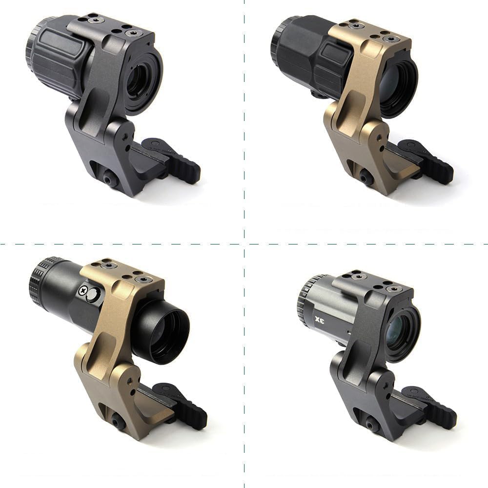 Supporto tattico per lente d'ingrandimento FTC con leva QD veloce da 5,7 cm, altezza della linea centrale ottica, alluminio CNC, compatibile con G30, G23, G33, G43, G45, 6X, ecc