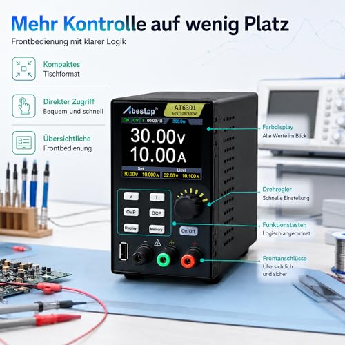 Bloc d'alimentation de laboratoire 60V haute résolution protection multiple USB