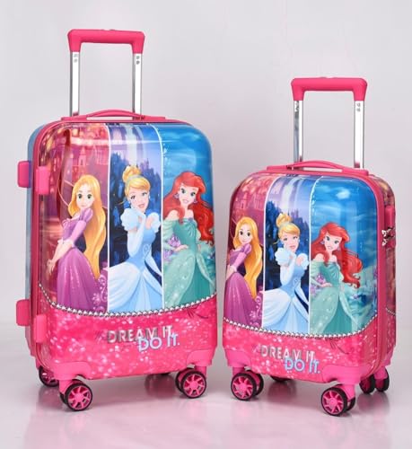 Image of ADSON PC Kids Trolley 360 Rotating Luggage 360 Wheels Non-Breakable Exclusive Edition 20 Inch Kids Hardsided Suitcase with 4 Wheels, 360 Wheel Travel Trolley Bag