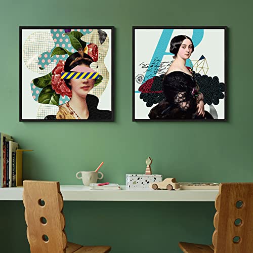 Image of Floating Canvas Frame for 6x6 Inch Painting 0.6-0.8 inch Deep,Black