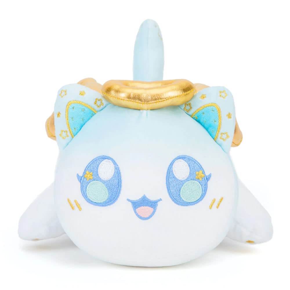 Meemeows Cat Food Plush, Aphmau Angels and Demons Meemeows Cat Plushies ,Aphmau Plush Toy ,9.8" Cartoon Cat Food Plush,Cute Stuffed Cartoon Figure Doll Gift for Kids & Fans (Angel Cat)