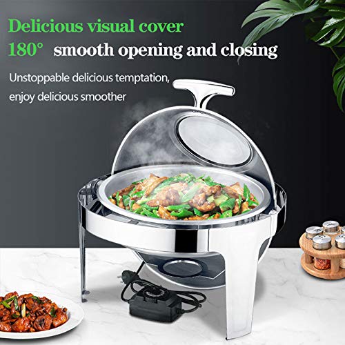 Chafers e Aquecedores de Buffet, Rechauds, Servidores de Buffet Redondos em Aço Inox e Aquecedores d