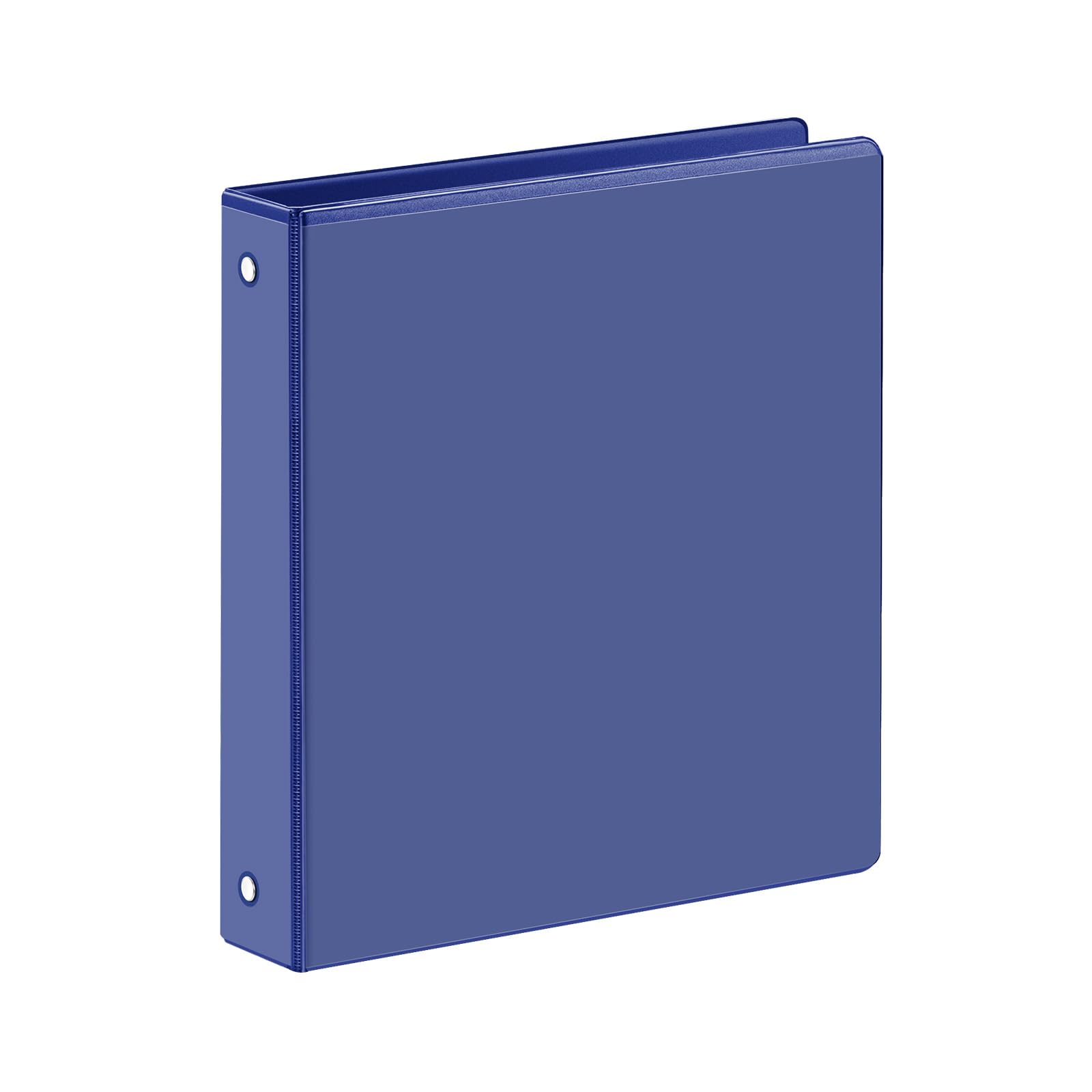 SUIN 1 Inch 3 Ring Binder, Clear 1'' View Presentation Binders with 2 Pockets, Fits 8.5 x 11 Letter Size, Durable Polypropylene, Non-Stick &amp; PVC-Free for School, Office &amp; Home (Navy Blue)