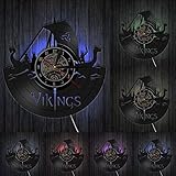 ✅ Die perfekte Kombination aus Retro und moderner Kunst - die Wanduhr besteht aus echten 30,5 cm großen Vinyl-Schallplatten durch unser einzigartiges Design, mit LED-Licht-Dekoration, während das Zifferblatt aus speziell angepassten Aufklebern besteht.