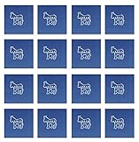 Democratic Luncheon Napkins (2-Ply) (blue)    (16/Pkg)