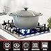 Mueller 6 Quart Enameled Cast Iron Dutch Oven, Heavy-Duty Casserole and Braiser Pan with Lid and Knob, Safe for All Cooktops
