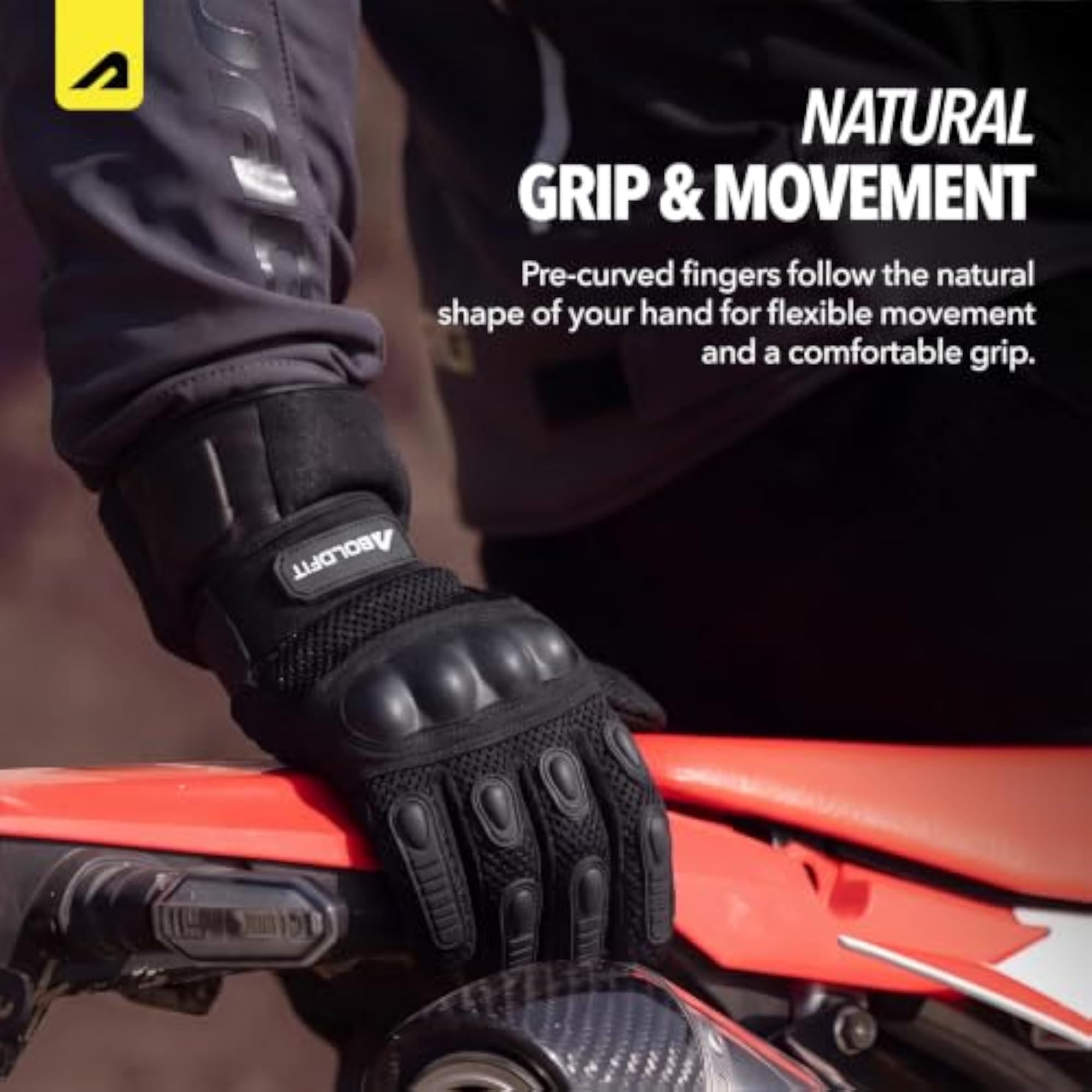 Riding Gloves for Bikers, Touch Screen Breathable Glove