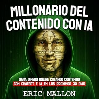 Millonario del Contenido con IA Audiolibro Por Eric Mallon arte de portada