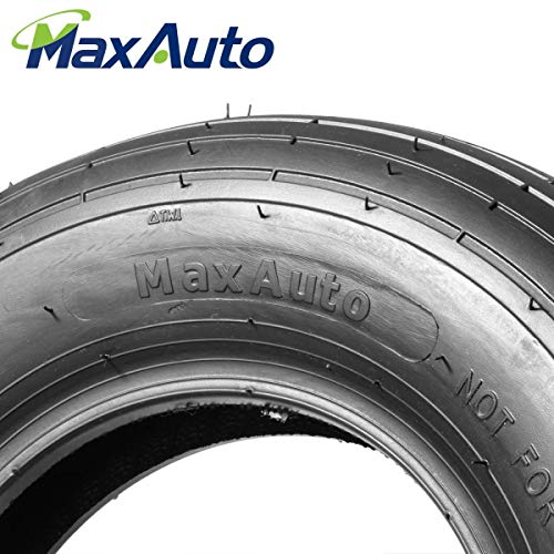 MaxAuto 4.80/4.00-8 Wheelbarrow Tire Universal Fit Mowers, Hand Trucks, Carts and More, Set of 2
