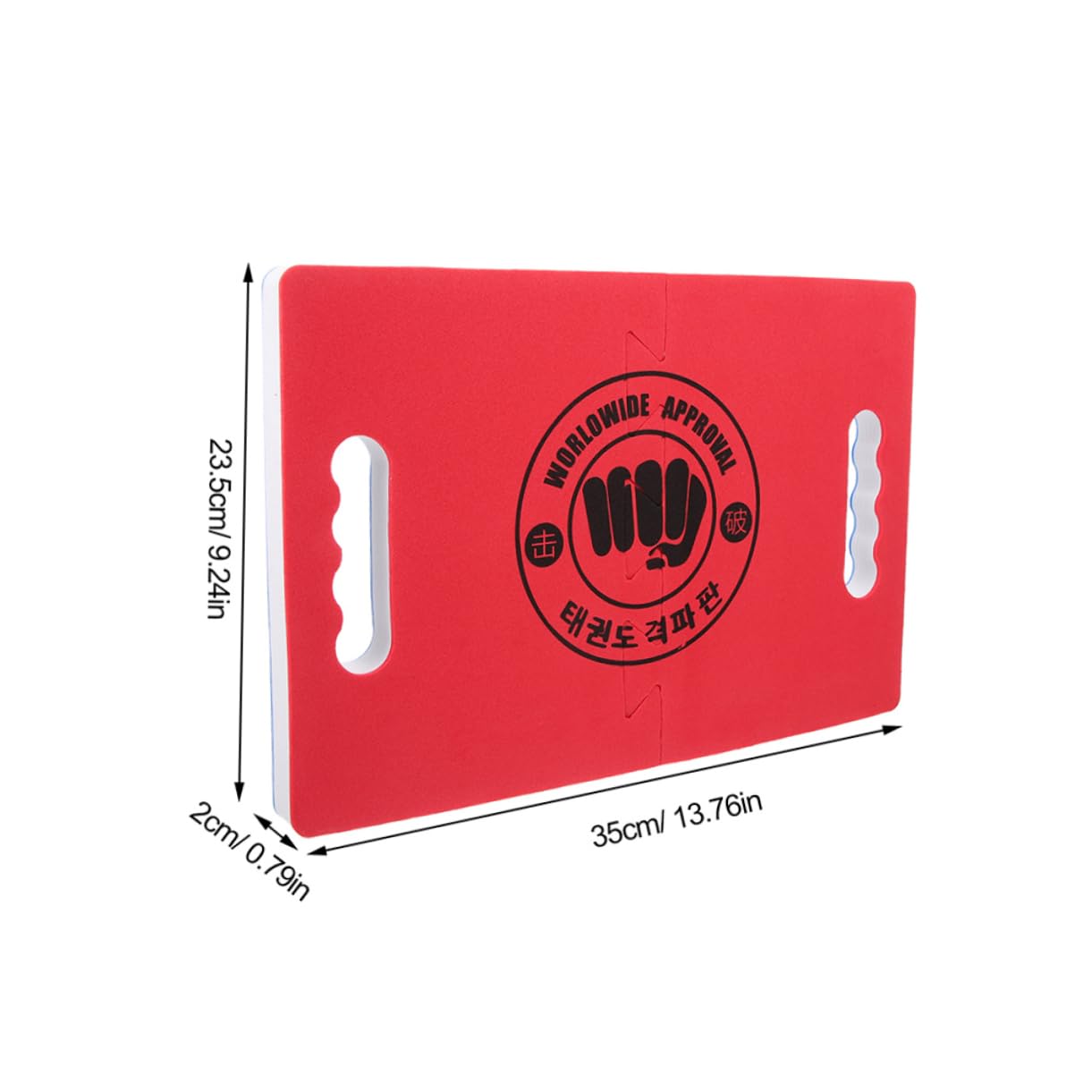 OSOLADY 2pcs Reusable Taekwondo Breaking Board Portable Punching Board for Training and Stage Performance Durable Foam Karate Lightweight and Sturdy for Beginners and Professionals