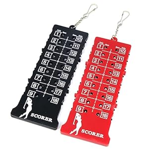 Leyal 2PCS 18 Holes Golf Score Card Golf Stroke Counter Golf Accessories