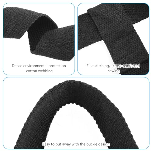 Prasacco 2 Pack Yoga Mat Strap Adjustable Yoga Mat Holder Large Yoga Mat Carrier Yoga Pad Strap Multi-Purpose Yoga Mat Sling - Image 4