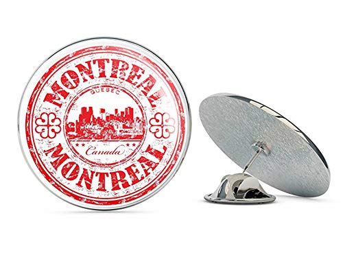 Montreal Quebec Canada Round Metal 0.75