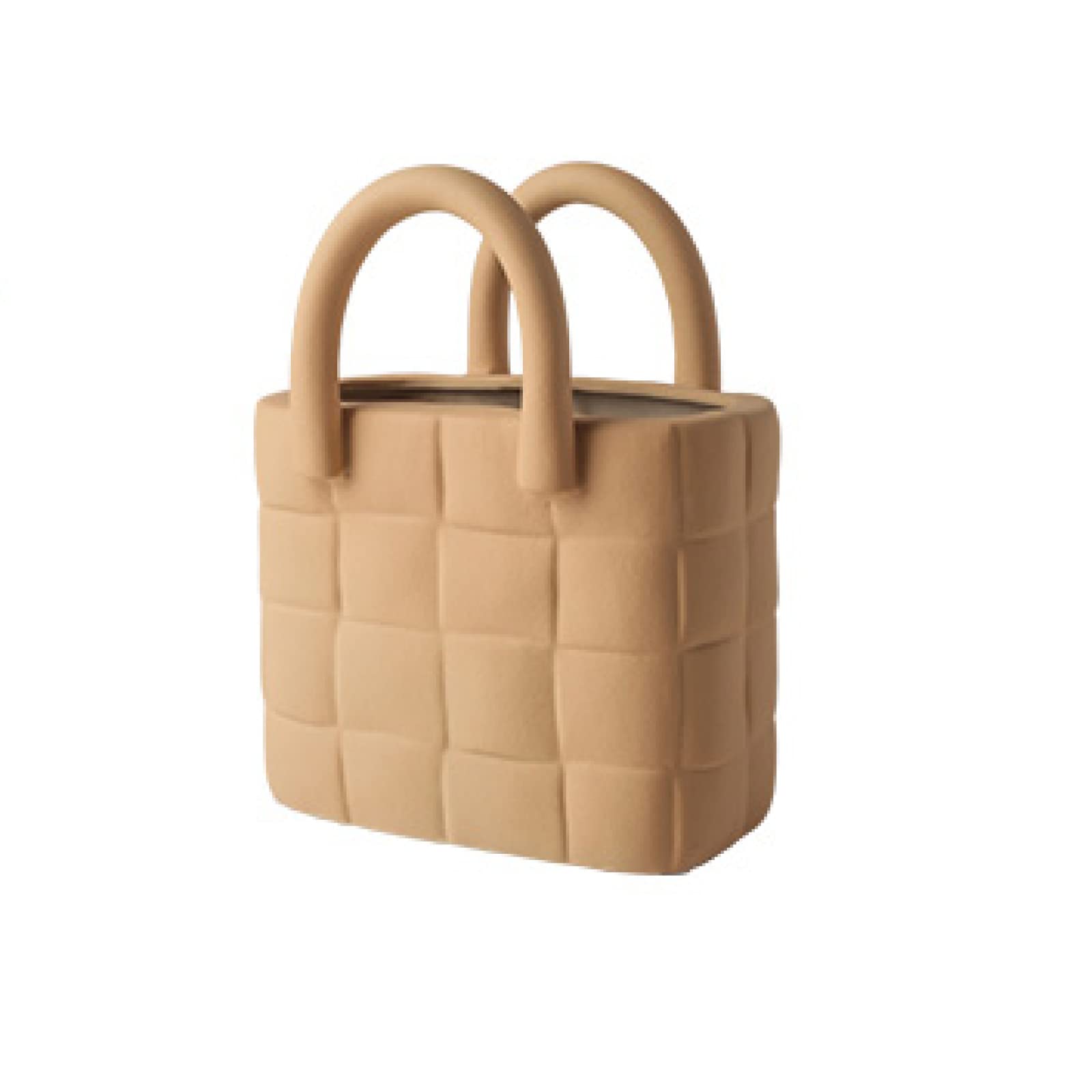 Vase statue panier jaune et gris pour sublimer votre table basse de salon