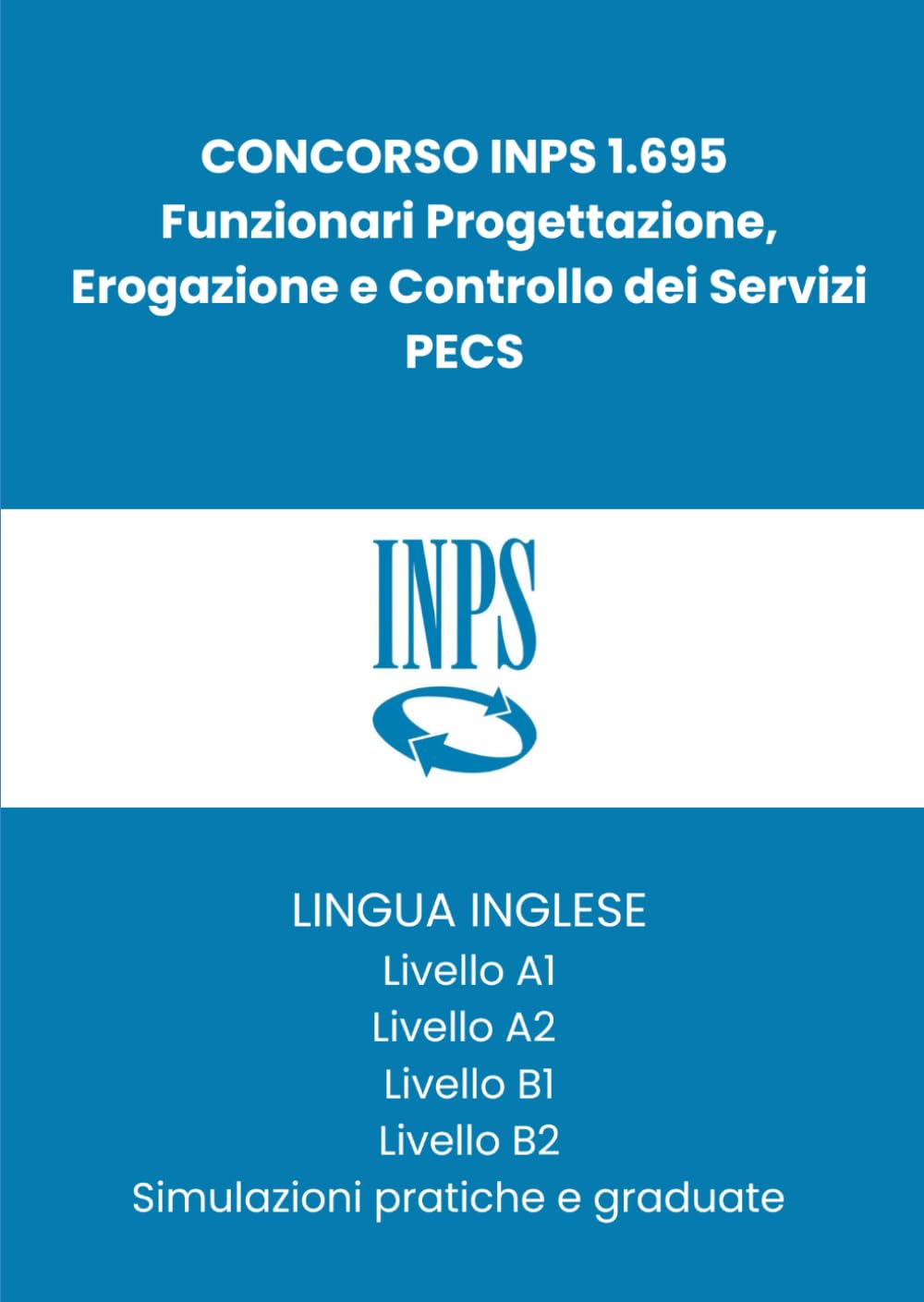 Concorso INPS 1695 Funzionari PECS: Manuale di Inglese con simulazioni graduate