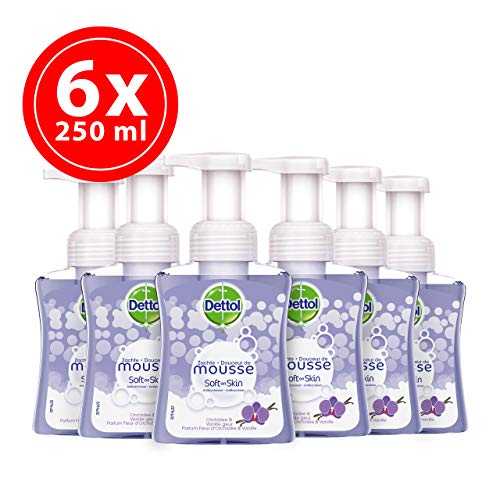 Dettol Handzeep Zachte Mousse - Orchidee & Vanille - 250ml x6 - Image 3