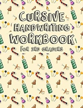 Paperback Cursive Handwriting Workbook for 3rd Graders: Halloween Cursive Handwriting Practice. 3-in-1 Writing Practice Book to Master Letters, Words & Sentence Book