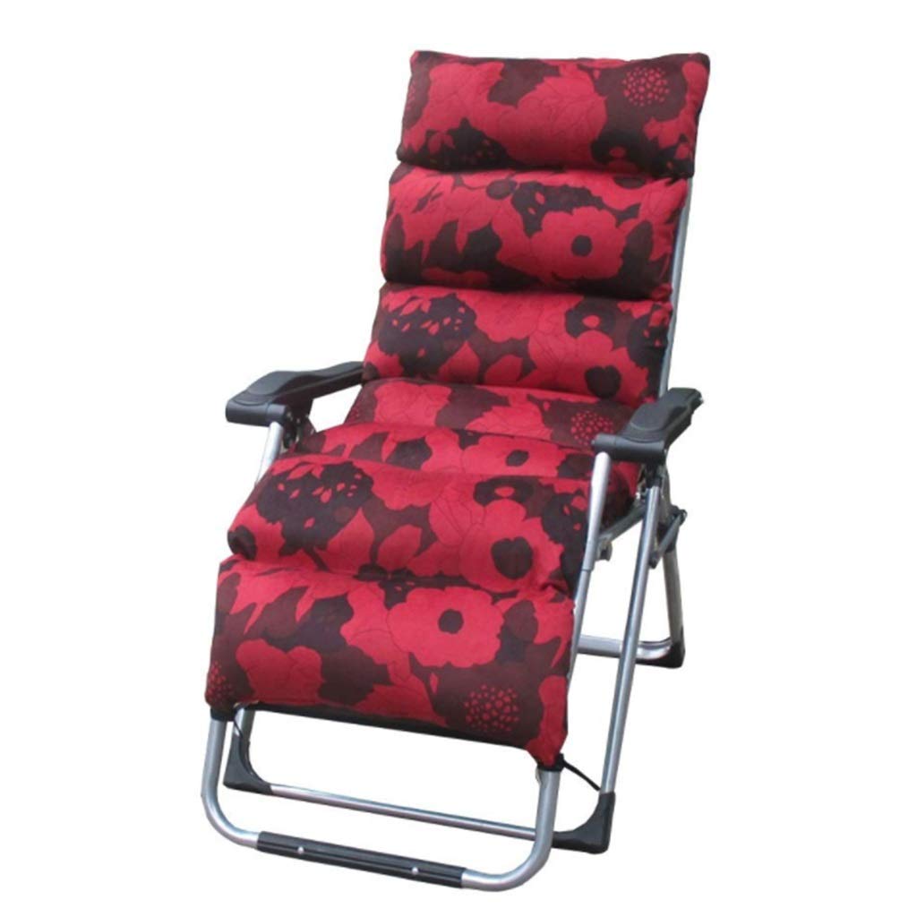 Lit pliant extérieur et chaises longues de jardin inclinables avec coussin