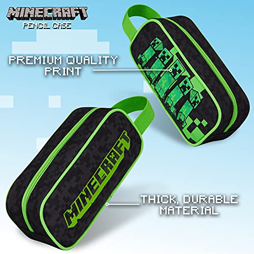 Minecraft Potlood Case, School Supplies Potlood Cases Grote capaciteit, Minecraft Cadeaus voor Jongens (Zwart) - Afbeelding 7
