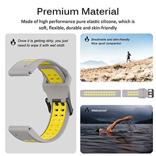 Miimall 26mm Silicone Band for Garmin Fenix 7X/6X/5X - Image 3