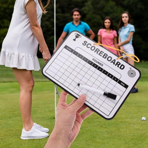 Pizarra portátil de golf BESPORTBLE blanca de cartón borrable miniatura 5