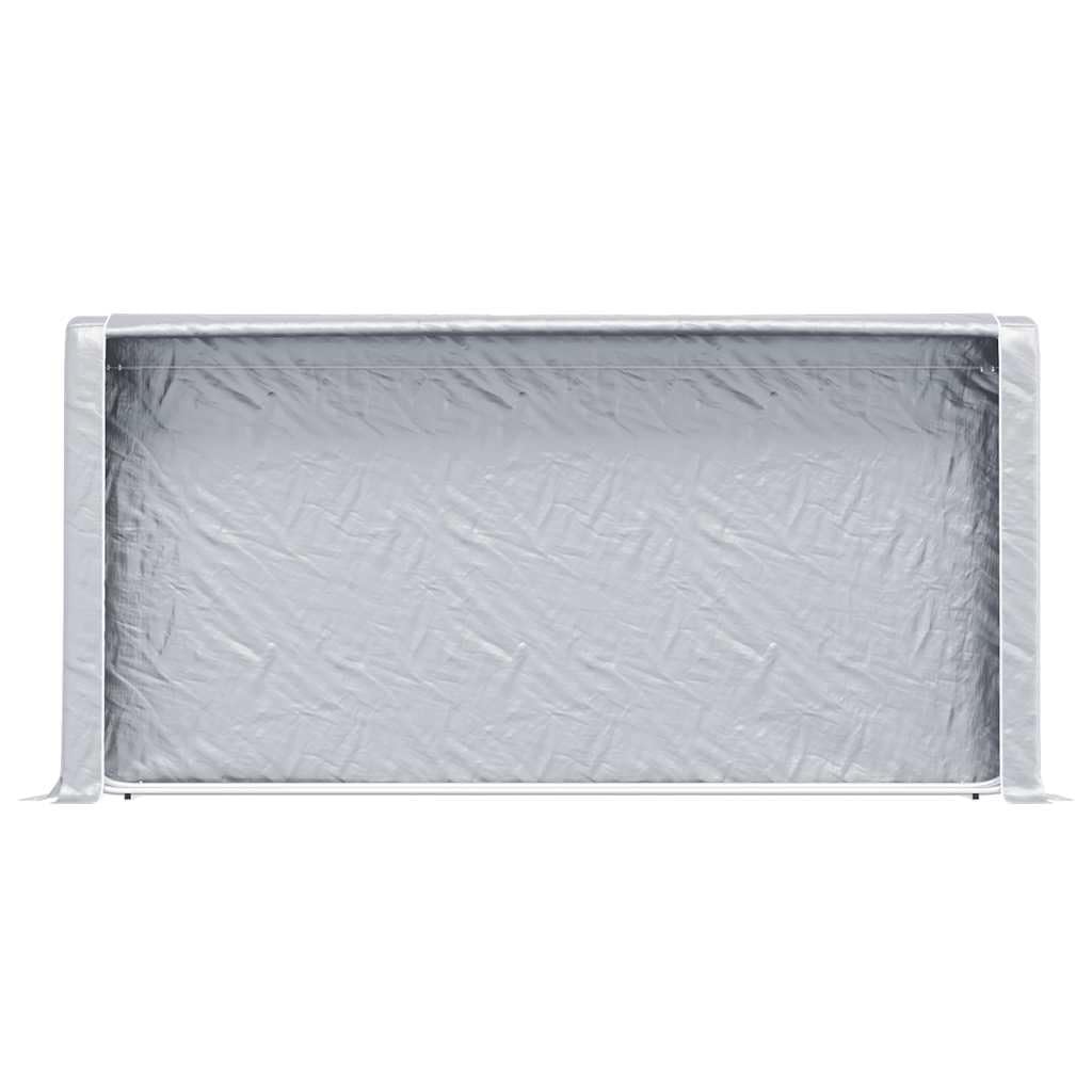 Portalegna con copertura antipioggia, 300 x 25 x 150 cm, in acciaio zincato