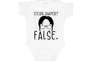The Office Clean Diaper - Funny Dwight Shrute Dirty Diaper Baby Bodysuit