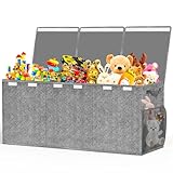 Beadsky Extra Large Toy Box, Toys Chest for Toddlers with Lids, Collapsible Toy Storage Organizer, Kids Bin...
