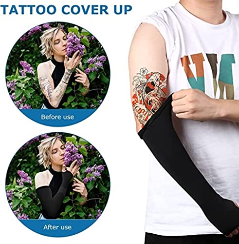 Image of XJARVIS Men & Women UV Protection Hand Sleeves With Thumb Hole Arm Sleeves for Unisex Sun Protection Sleeves for Running, Cricket, Hand Cover for Bike Riding