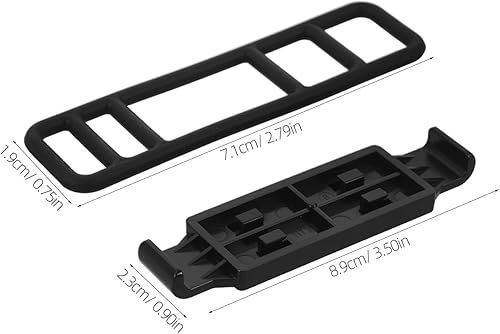 Miniatura 4 de Generic Kit de base de montaje para cámara de tablero de 4 piezas hebilla de abrazadera y correas de sujeción para espejo retrovisor - Reemplazo de