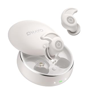 OHAYO A10 Sleep Earbuds, Noise Isolation with 72H Playtime, Ultra-Thin Design for Sider Sleeper, Strong Bluetooth 6.0 Connection, White Noise APP, Mini Sleep Earbuds Without Touch Control - Amazon product rated Grade A