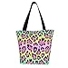 Produktbild Einkaufstasche Nahtlose Leopardenhaut Muster Küche Wiederverwendbare Einkaufstüten Leinwand Einkaufstasche für Outdoor 11X13 Zoll