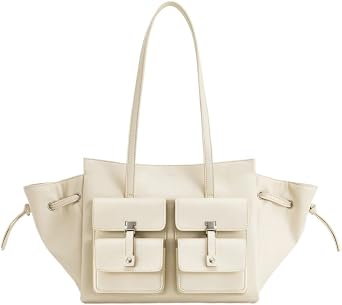 Dumpling Bun Large Capacity Womens Tote Bag Solid Color Commuter Shoulder Underarm Bags for Female