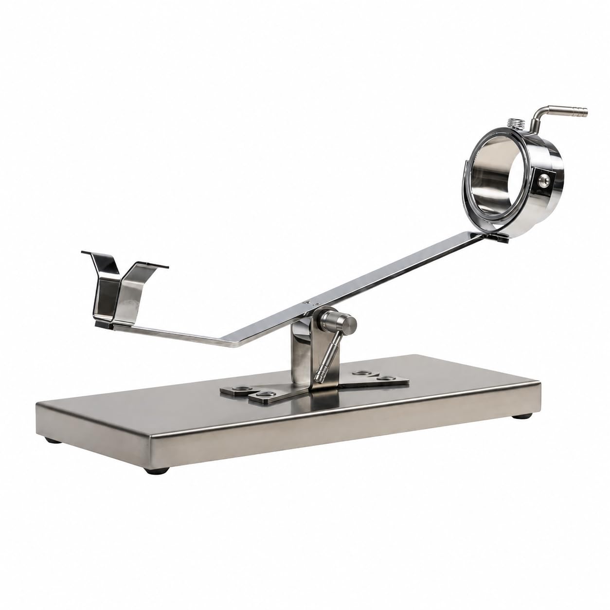 FERRETERIA LEPANTO Jamonero Inoxidable Basculante Giratorio, Jamonero con Base INOX, Soporte jamonero con Base Inoxidable para Jamones y Paletillas.