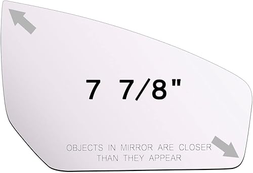 Miniatura 3 de ReYee Espejo lateral de cristal apto para 2007 2008 2009 2010 2011 2012 Nissan Sentra lado del pasajero derecho espejo convexo vidrio de repuesto
