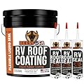 BEEST RV Roof Protection Bundle – 3.5-Gallon White Coating, Non-Leveling Sealant & Heavy-Duty Roof Cleaner | Complete Prep, Seal & Protect Kit for Campers & Trailers