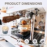 Claemtun 2 Pack Espresso Cooling Ball, Stainless Steel Coffee Cooler Ball with Stand,Chilling Reusable Ball, for Espresso Coffee Beverages Lovers
