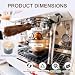 Claemtun 2 Pack Espresso Cooling Ball, Stainless Steel Coffee Cooler Ball with Stand,Chilling Reusable Ball, for Espresso Coffee Beverages Lovers
