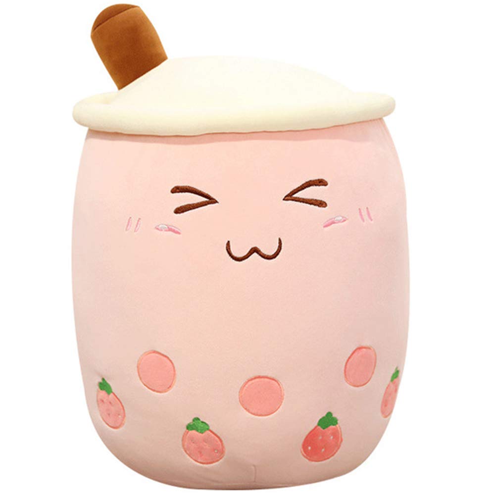 MIXCUT 24CM / 35CM Bubble Tea Plush, Creative Bubble Tea Plushie Toy Stuffed Milk Tea Soft Doll Tea Cup Pillow Cushion Kids Toy Birthday