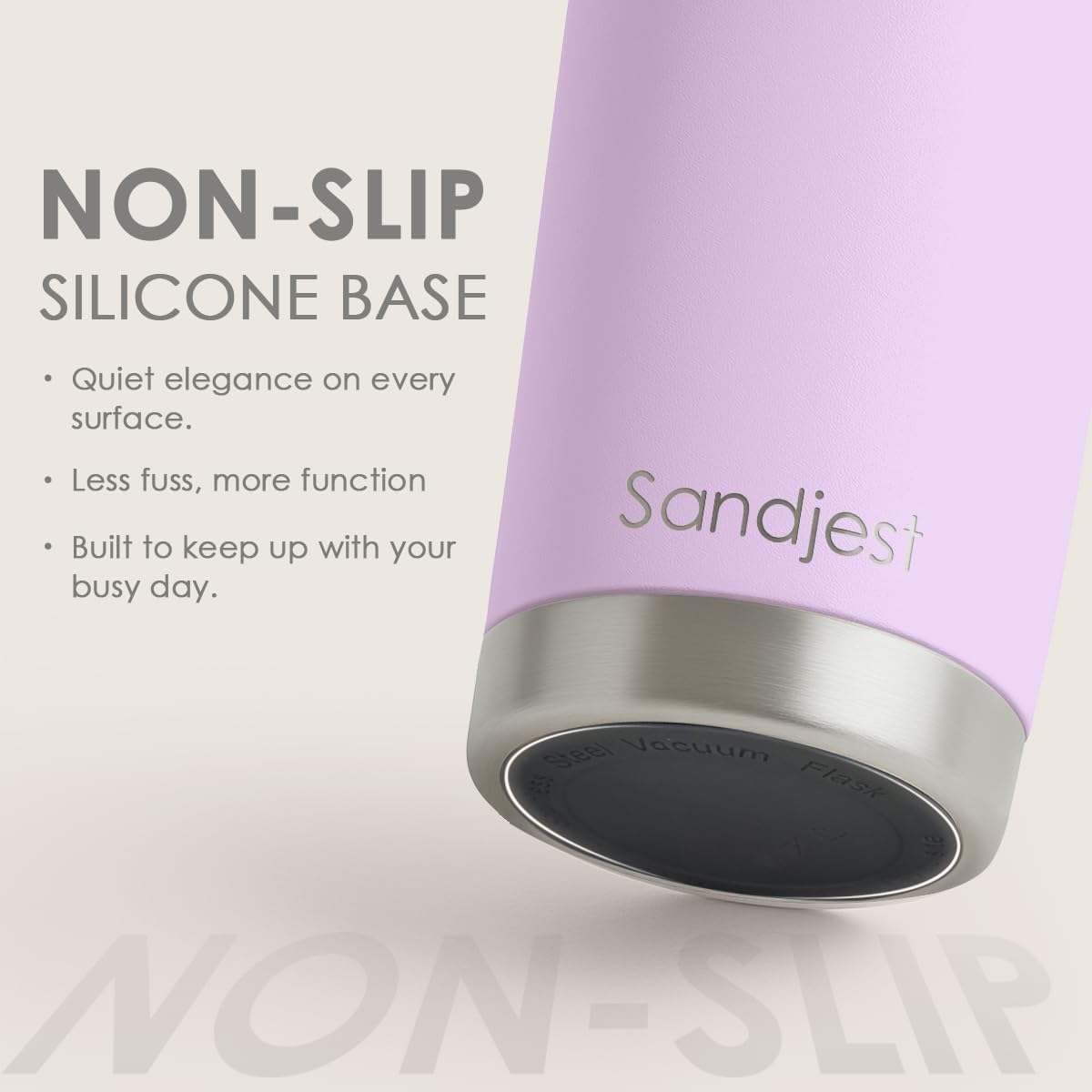 SANDJEST Purple Tumbler 20oz Stainless Steel Double Wall Vacuum Insulated, Travel Coffee Cup, Gifts for Men Women Birthday Christmas - Image 4