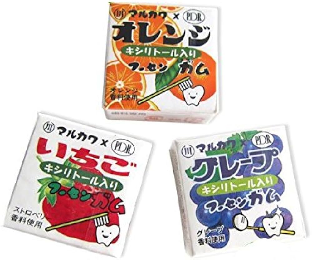 Amazon | マルカワ キシリトール入り マーブルガム （4粒入り）×24個