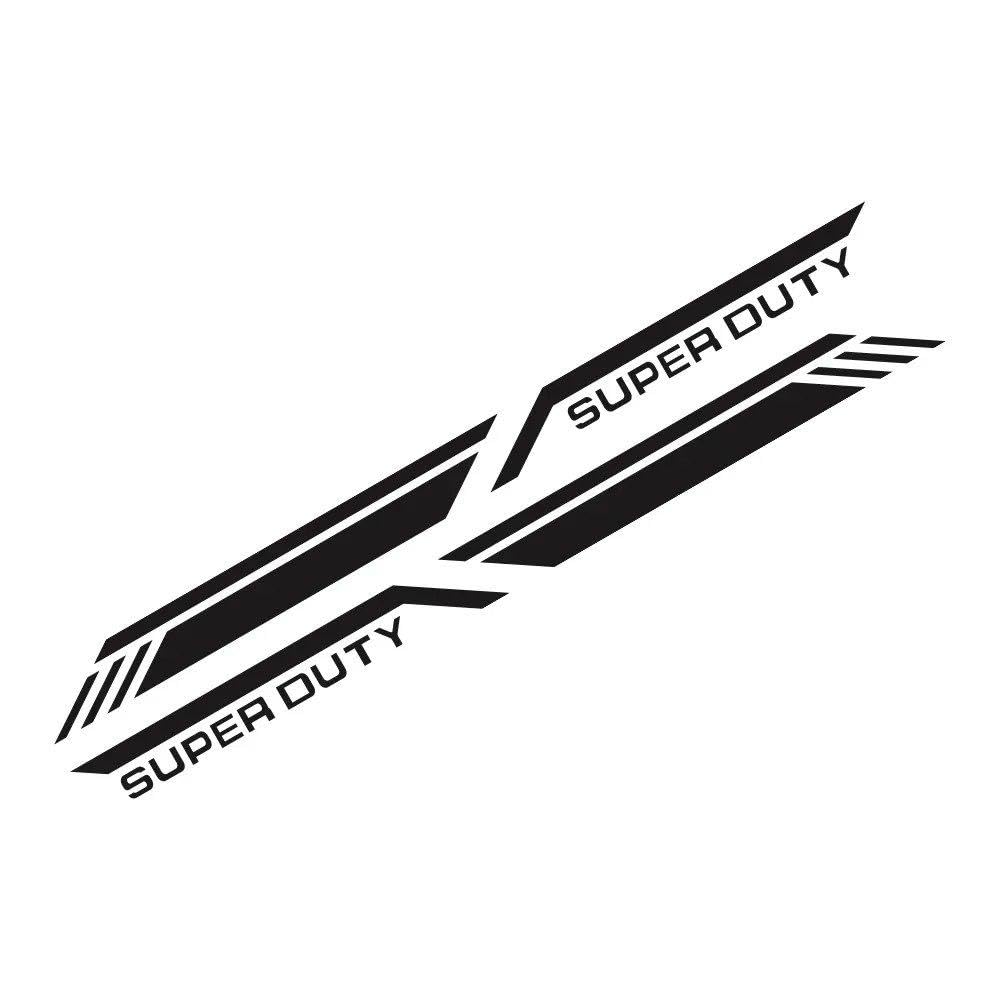 Side Sticker Car Stripes Style Decor Decal Truck Vinyl Cover(Matt Black)