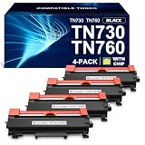 Picture of TN730 TN760 Toner Compatible Replacement for Brother TN730 TN-730 TN760 TN-760 Toner Cartridge for Brother Printer HL L2350DW L2370DW L2390DW HL-L2395DW MFC-L2690DW MFC-L2710DW MFC-L2717DW MFC-L2750DW