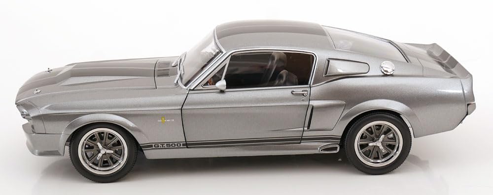 KK-Scale KKDC120171 Mustang Shelby GT500 Eleanor 1967 Grey Metallic & Black Gone In 60 Seconds Look-A-Like - maßstab 1/12 - Modellauto