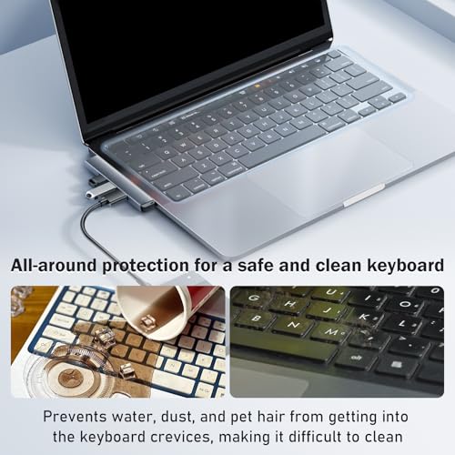 Protector de teclado impermeable y antipolvo EKIND azul miniatura 4