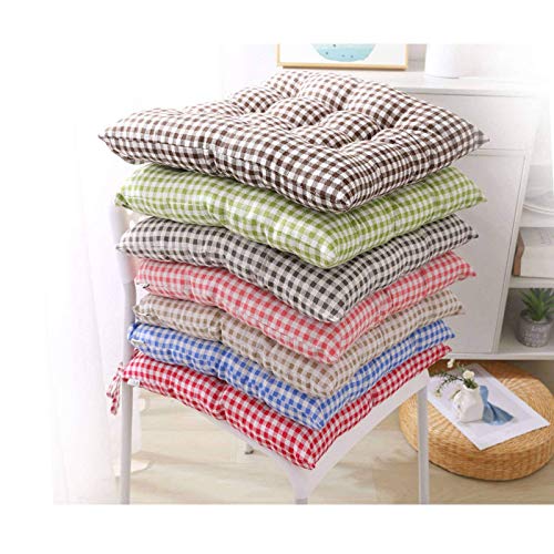 FWZJ Cuscino per Sedia Tartan Griglia a Scacchi