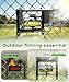 Cell Phone Fence Mount Shade - All-in-One Mounting Kit for iPhone, GoPro, Samsung, Mevo Start, Insta360 and Action Cameras, Ideal for Recording Baseball, Football, Tennis Games